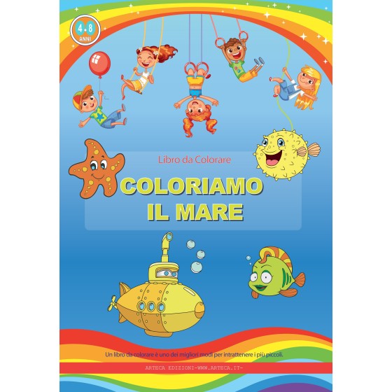Libri da colorare per bambini Coloriamo il mare pag 36
