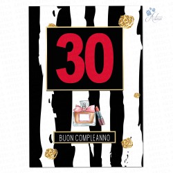 Happy Birthday Greeting Cards 30-40-50-60 years 12 pcs