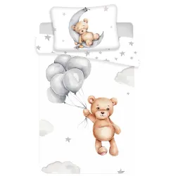 Set biancheria da letto per bambini Orsetto Teddy Bear 100x135 cm, 40x60 cm