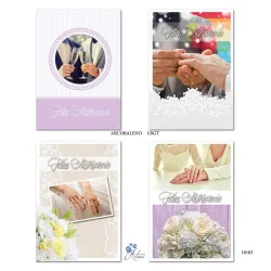 Biglietti Augurali Felice Matrimonio Arcobaleno LGBT pz.12