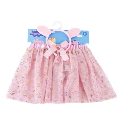 Set gonna e fascia per capelli Peppa Pig Gold per bambini 3 - 8 anni / 98 - 128 cm