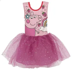 Abito da balletto in tulle per bambini fragola Peppa Pig 2-6 anni