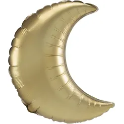 Palloncino Foil Mezzaluna Oro Raso Luna Oro 89 cm