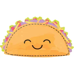 Palloncino Foil Taco Alimentare 83 cm