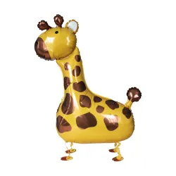 Palloncino foil da passeggio Giraffa Jungle 109 cm