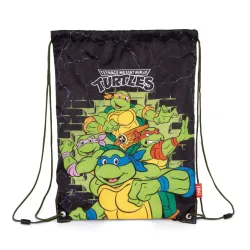 Borsa sportiva Ninja Turtles Bricks, borsa da palestra 44 cm