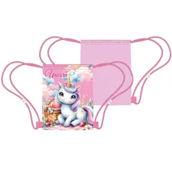 Borsone sportivo Unicorn Clouds, borsone da palestra 40 cm