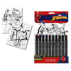 Libro da colorare con il numero Web di Spiderman