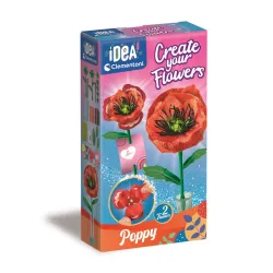 Set 2 pezzi Fiore Papavero artigianale Clementoni