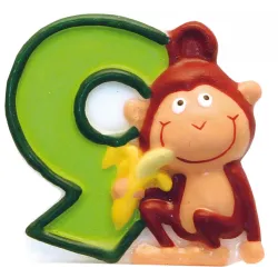Candela di compleanno Safari, candela numero 9