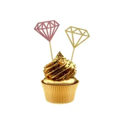 Wedding Diamond Diamond Decor Stick 6 pz