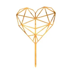 Decorazione per torta nuziale con cuore di diamanti