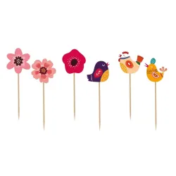 Confezione di bastoncini decorativi Spring Have Fun da 6