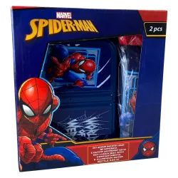Scatola sandwich Spiderman World of Web + set bottiglia in alluminio