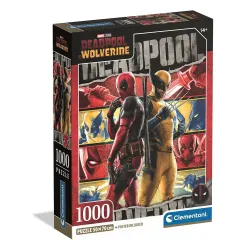 Deadpool Wolverine e Puzzle compatto da 1000 pezzi Clementoni