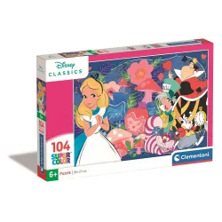 Le Avventure di Alice nel Paese delle Meraviglie Looking Glass Disney Puzzle da 104 pezzi Clementoni