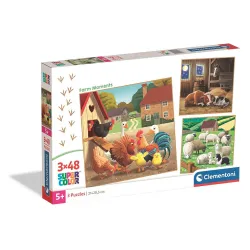 Puzzle Farm Moments 3x48 pezzi Clementoni