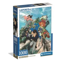 Anime Lupin III Puzzle compatto da 1000 pezzi Clementoni