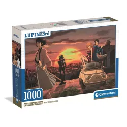 Anime Lupin III Puzzle compatto da 1000 pezzi Clementoni