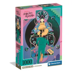 Squid Game Vinci la tua vita Inizia l'eliminazione Puzzle compatto da 1000 pezzi Clementoni