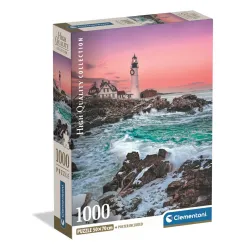 Travel Head Light Portland Puzzle compatto da 1000 pezzi Clementoni