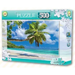 Puzzle della spiaggia dell'oceano Seychelles - 500 pezzi