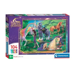 Puzzle Clementoni da 104 pezzi del Prato dell'Accademia degli Unicorni