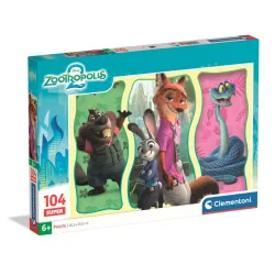 Zootropolis City Challenge Super puzzle Clementoni da 104 pezzi