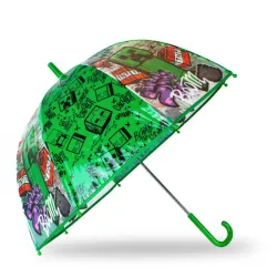 Ombrello trasparente per bambini Minecraft Boom Ø70 cm