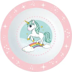 Micro piatto fondo Linea Unicorno 16 cm