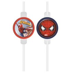 Cannuccia di carta Spiderman Crime Fighter, set 4 pezzi FSC