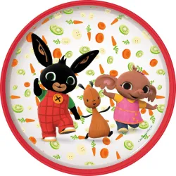 Micropiatto piano antiscivolo Bing Happy Carrots