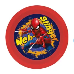 Piatto piano in plastica Spiderman Web-Slinger