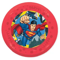 Superman Krypton micro piatto piano in plastica premium set da 4 pezzi 21 cm