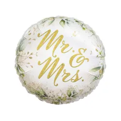 Matrimonio Mr & Mrs, palloncino foil 36 cm