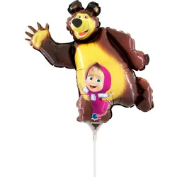 Mini palloncino foil Masha e Orso Smile 35 cm (WP)