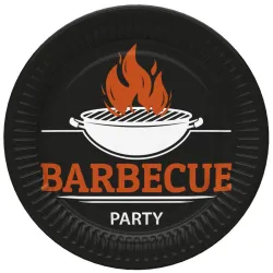 BBQ Party Set di piatti di carta per barbecue da 8 18 cm