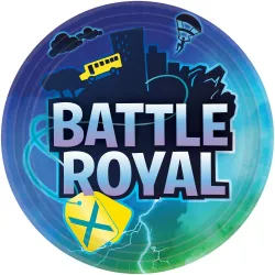 Piatto di carta Battle Royal Storm 8 pz 22,8 cm