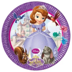 Piatto in carta Disney Sofia Friends 8 pz 23 cm