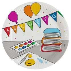 My School Start Piatto in carta School Start 8 pz 23 cm
