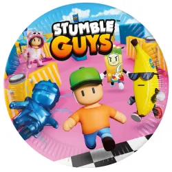 Stumble Guys Chaos Runner piatto di carta 8 pezzi 23 cm FSC