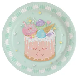 Cookie Crazy Cake Piatto torta in carta, confezione da 8, 23 cm