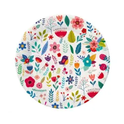 Spring Have Fun Light set di piatti di carta da 6, 18 cm