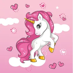 Asciugamano speciale Unicorno 30x30 cm