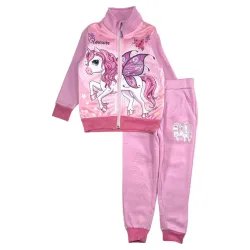 Tuta da ginnastica per bambini Unicorn Pink, set da jogging 8 anni / 128 cm