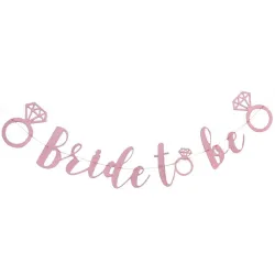 Striscione in carta rosa Hen Party Bride To Be 3 m