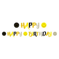 Emoji Smiley Originals Cartello Happy Birthday 180 cm