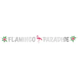 Flamingo Flamingo Paradise cartello in carta 135 cm