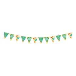 Ghirlanda di bandiere di carta Summer Surf Party 400 cm