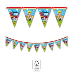 Ghirlanda di bandiere Fireman Rescue FSC 2,3 m